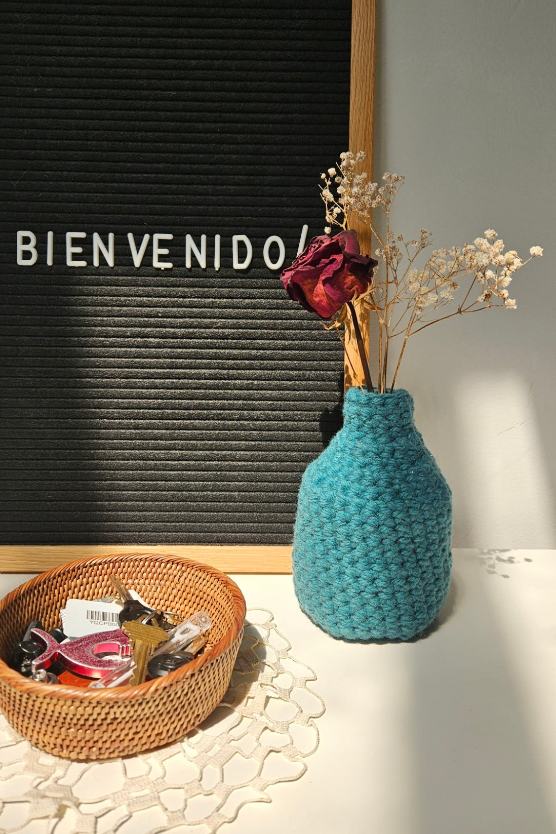 Vase en crochet Mini - Vert