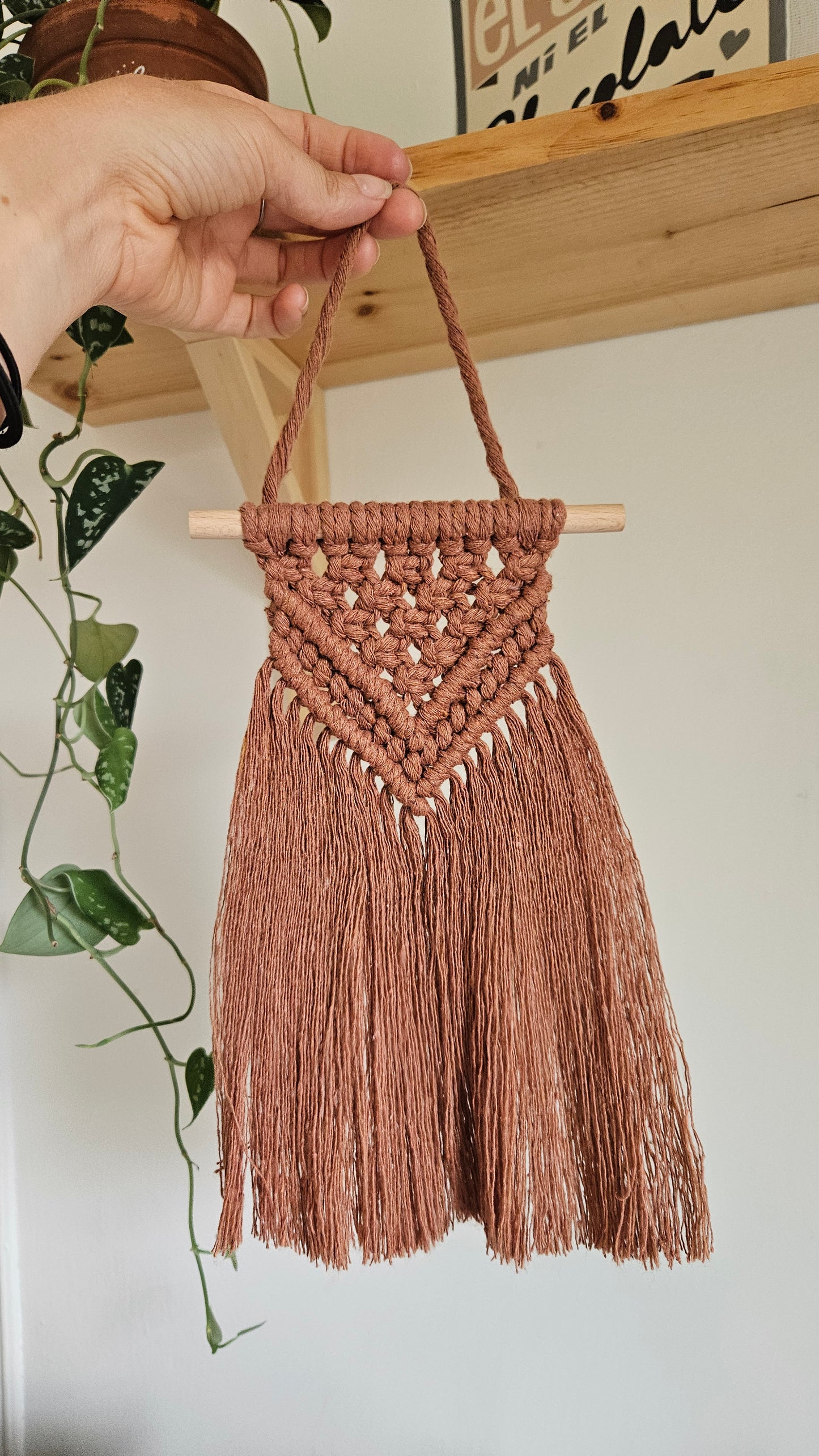 Macramé mural petit - Brique