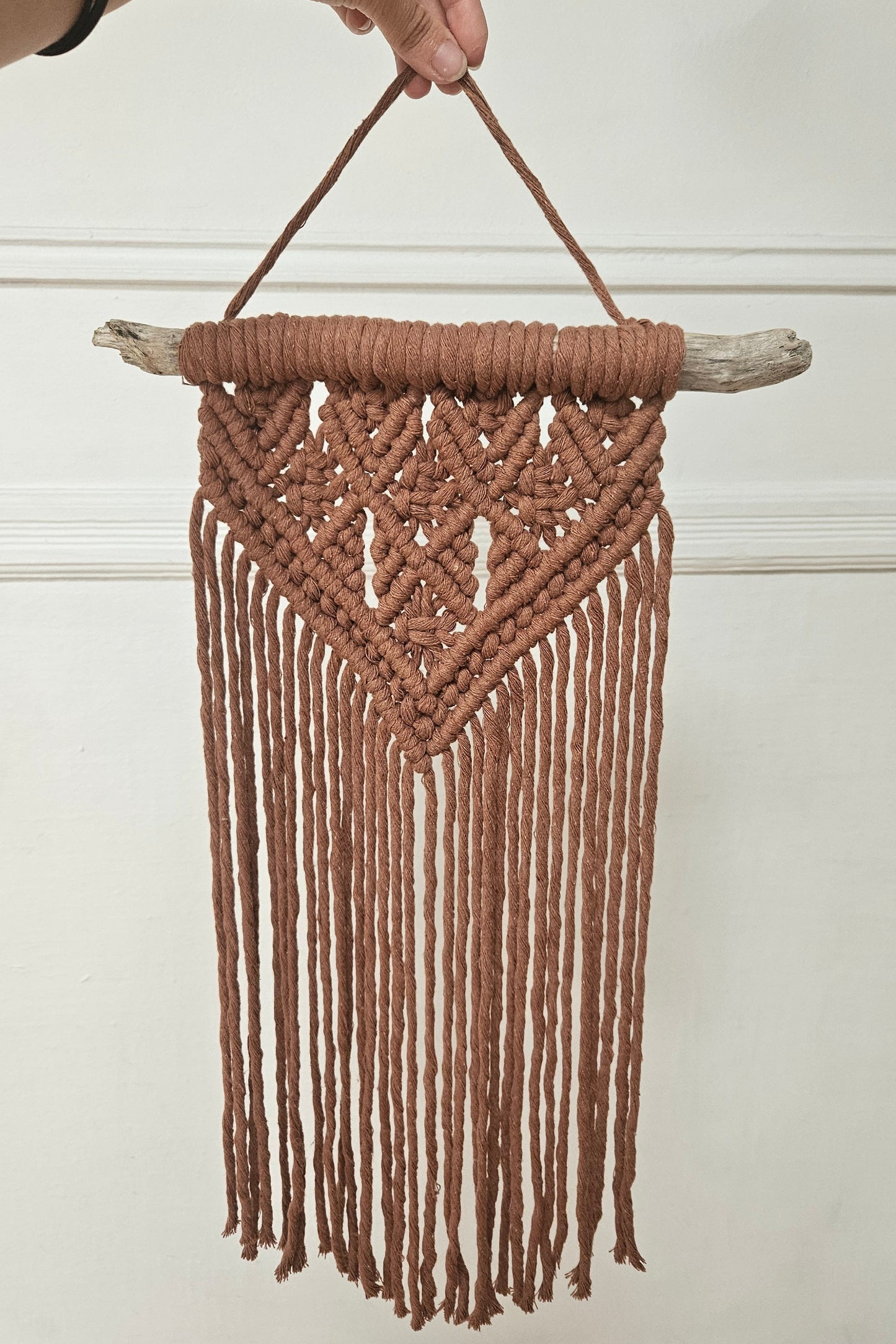Macramé mural moyen - Brique