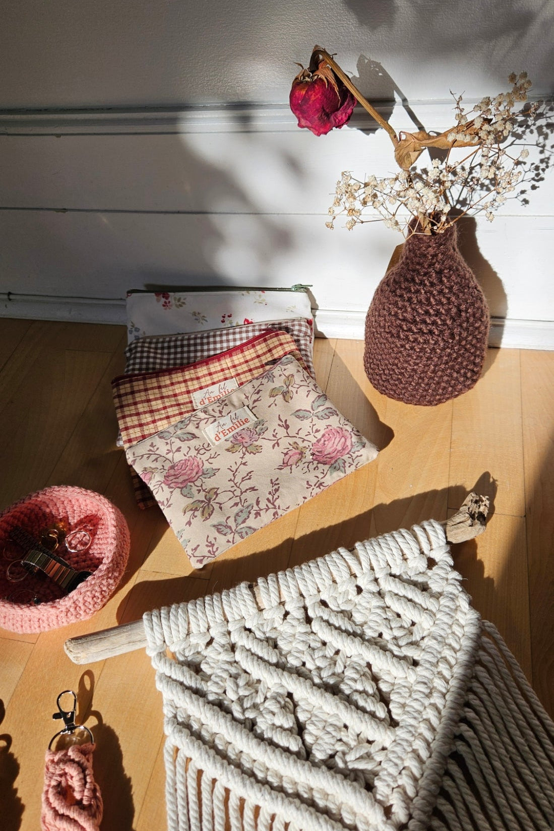 Macramé mural moyen - Ecru