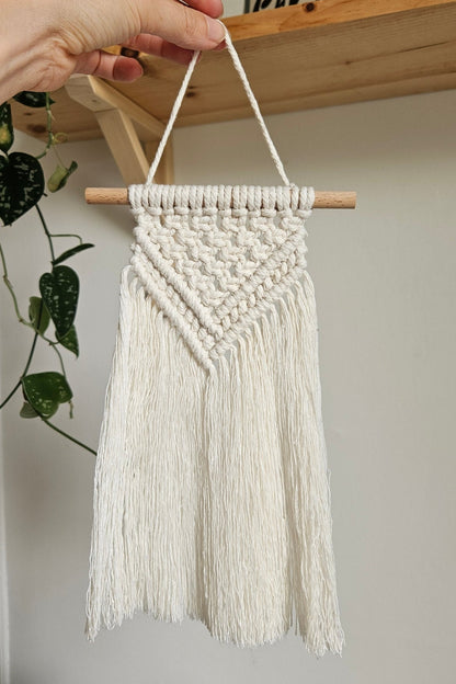 Macramé mural petit - Ecru