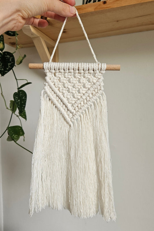 Macramé mural petit - Ecru