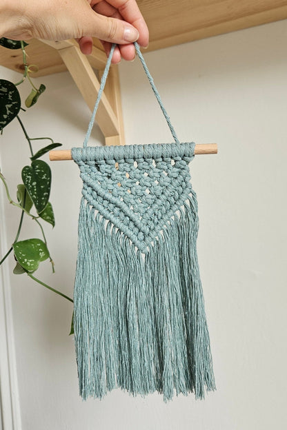 Macramé mural petit - Vert