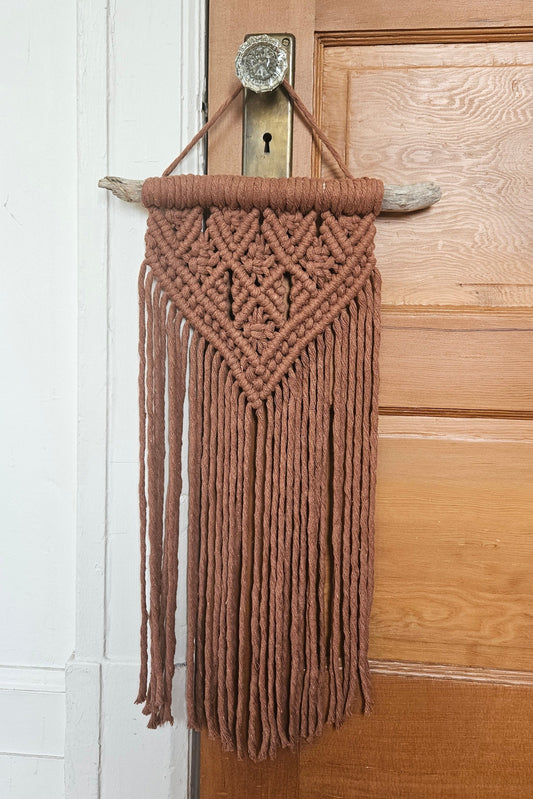 Macramé mural moyen - Brique