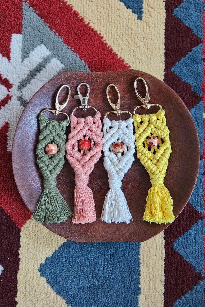 Porte-clé perlé - 4 couleurs