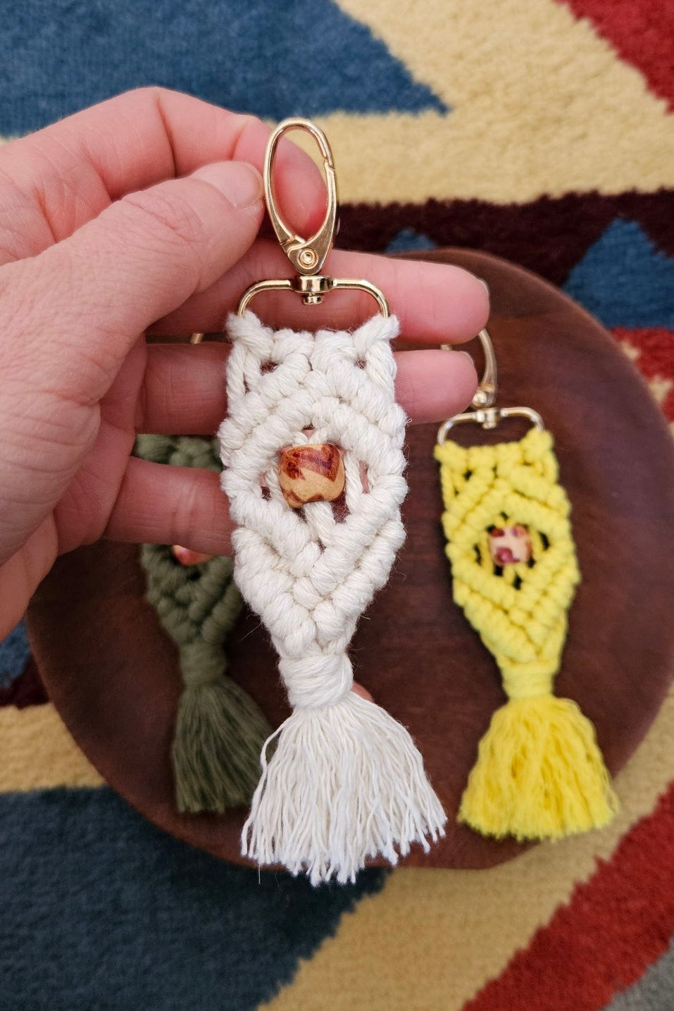 Porte-clé perlé - 4 couleurs