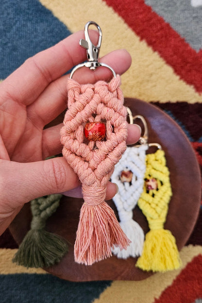 Porte-clé perlé - 4 couleurs