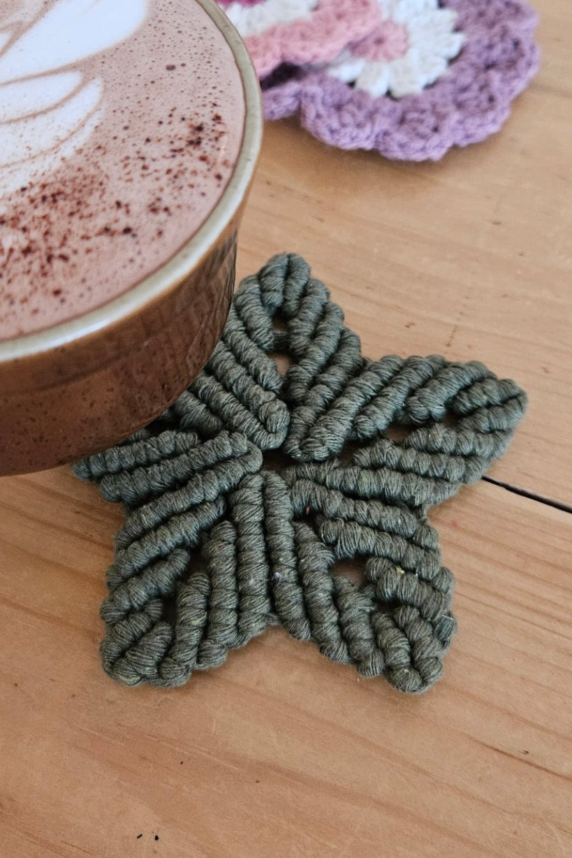 Sous-verre Etoile - Kaki