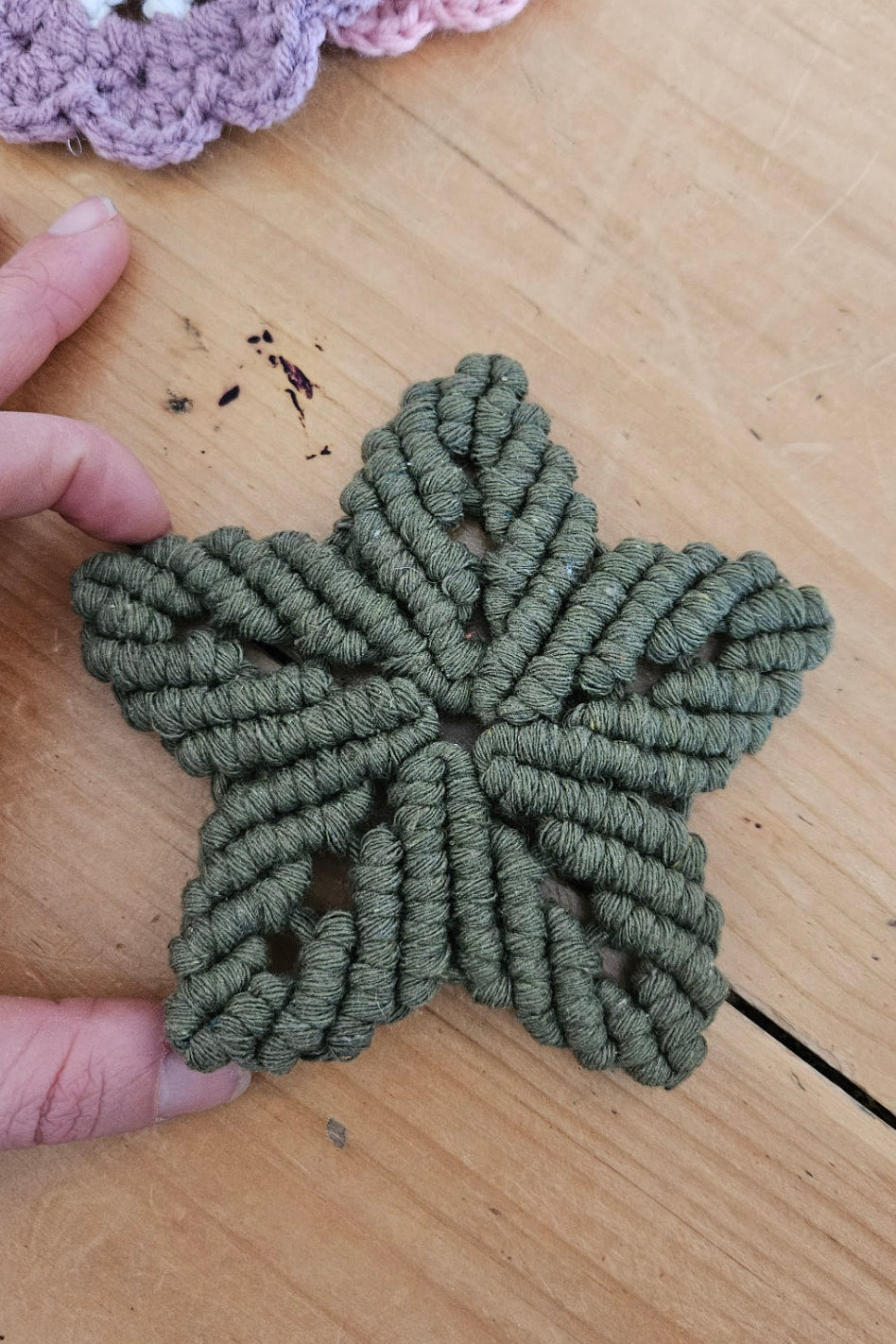 Sous-verre Etoile - Kaki