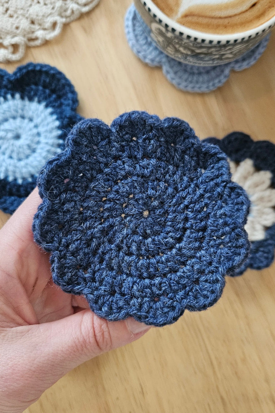 Sous-verre Mila - Bleu chiné