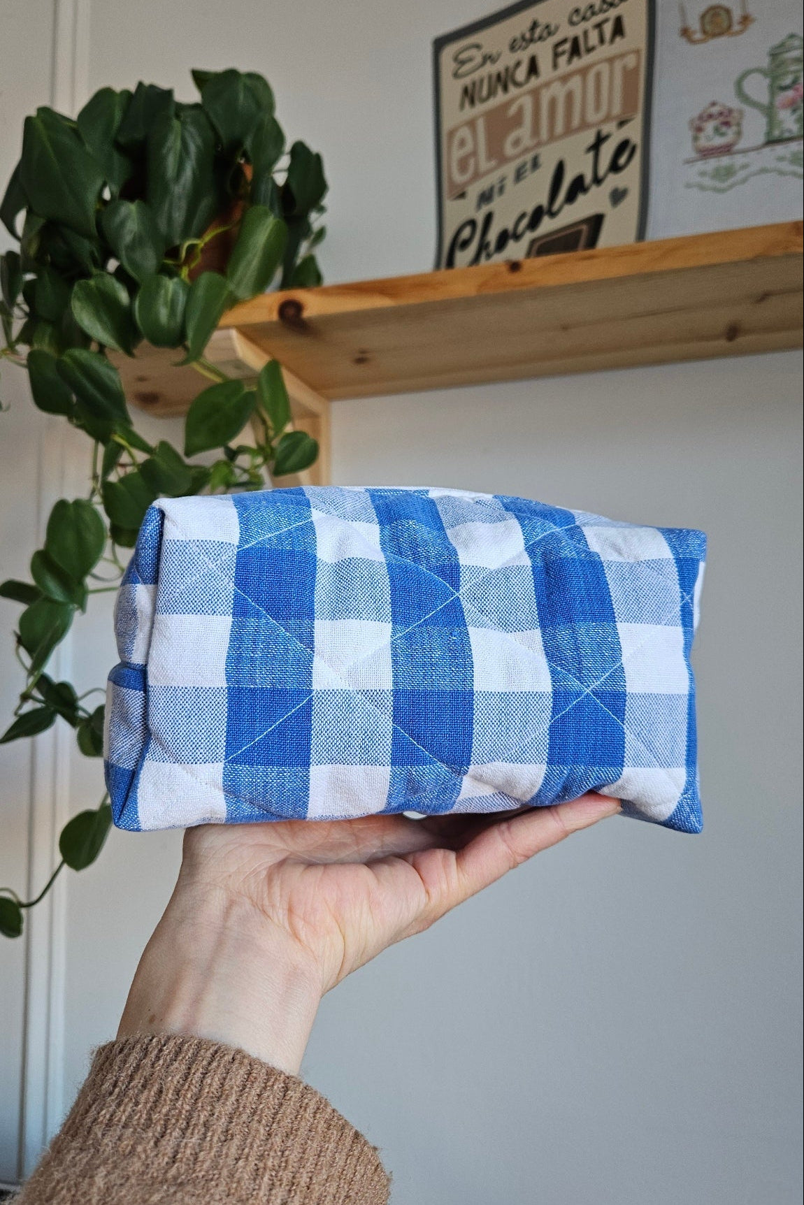 Trousse Willy - Vichy Bleu