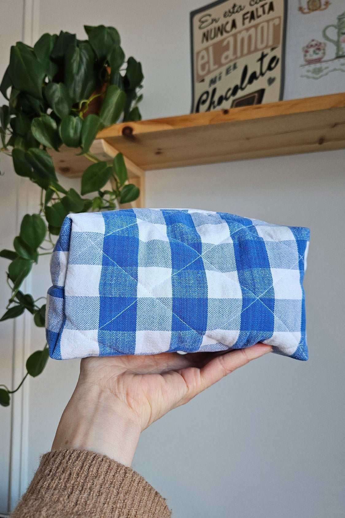 Trousse Willy - Vichy Bleu