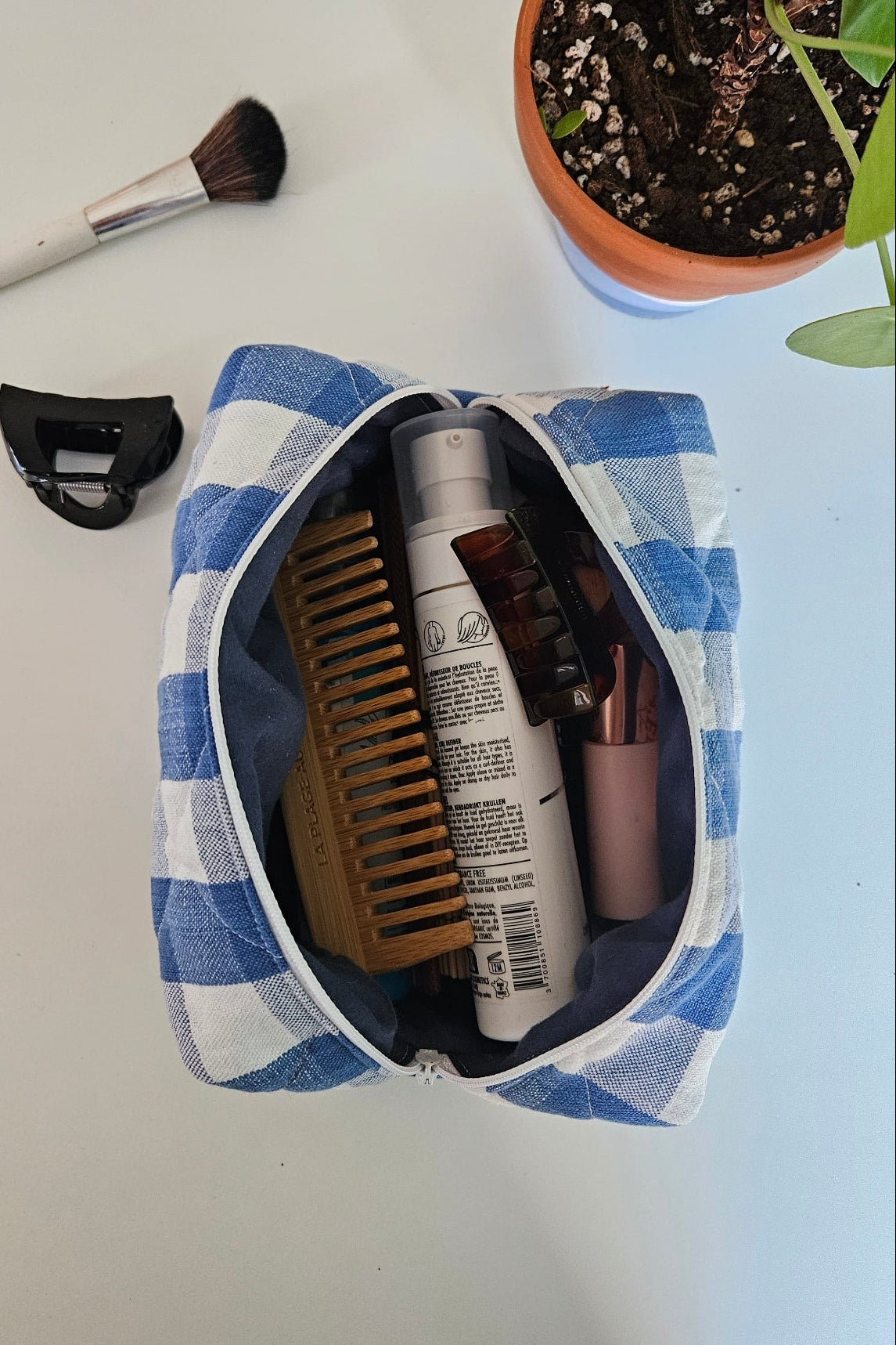 Trousse Willy - Vichy Bleu