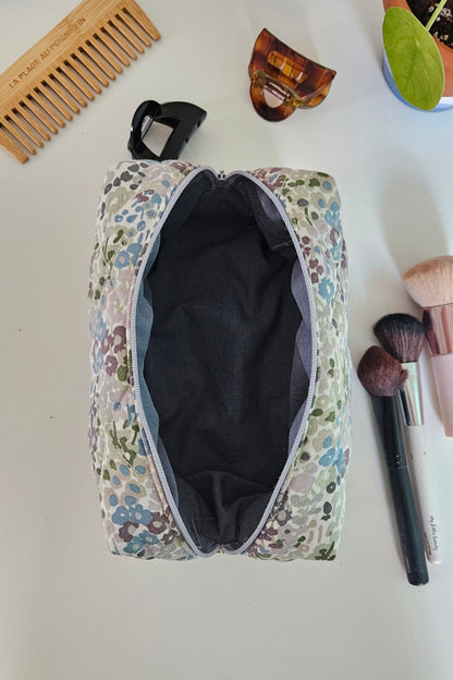 Trousse Willy - Fleuri vert