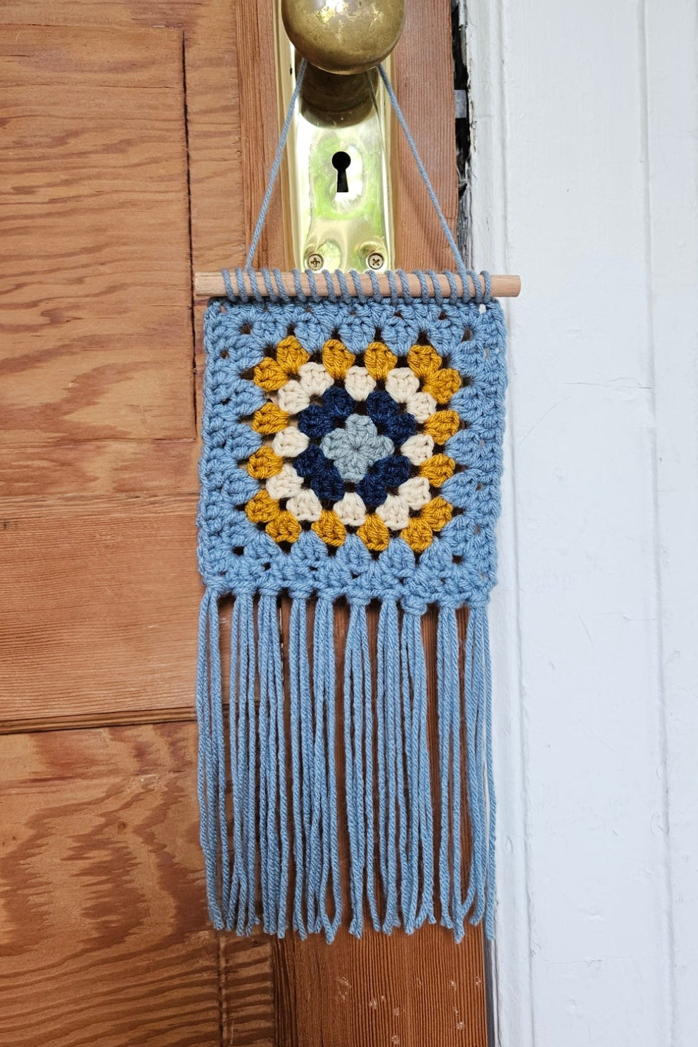 Crochet mural Gladys - Bleu