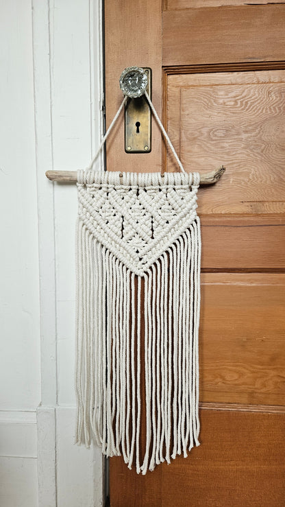 Macramé mural moyen - Ecru