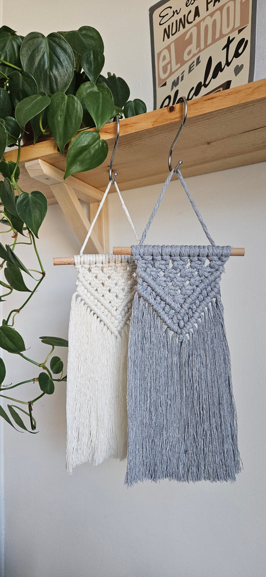 Macramé mural petit - Ecru